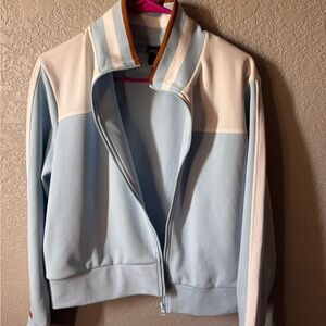 Varsity style Blue and White Women's Jacket Sz large collegiate back to school